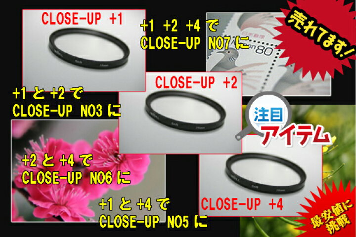 最安値挑戦 クローズアップレンズ フィルター 接写 マクロ 4 46mm Lacistitis Es