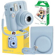 富士フイルム チェキ instax mini13 本体 フィルム1箱（10枚入） カメラケース［3点セット フォレストブ…