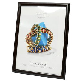 【中古】【非常に良い】 Tiffany＆Co. ティファニー アートパネル アートボード アートポスター ヴィンテージポスター 昔の広告 オシャレ インテリア レトロ 額縁 A4サイズ