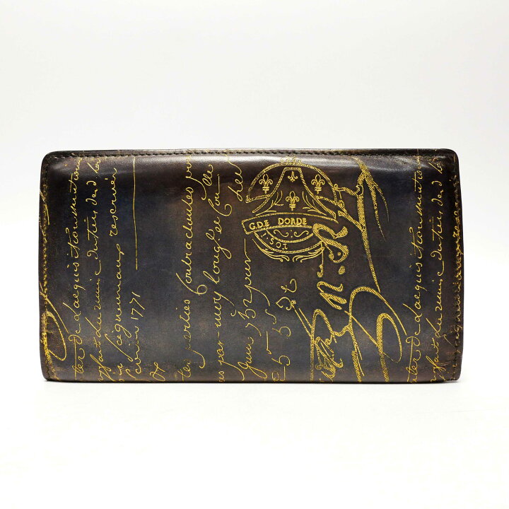 楽天市場】【中古】【良い】 Berluti ベルルッティ 長財布 二つ折り  