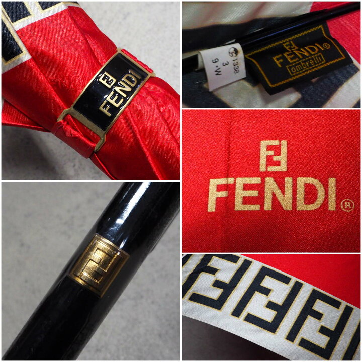 楽天市場】【中古】【良い】 FENDI フェンディ ズッカ 雨傘 長傘  
