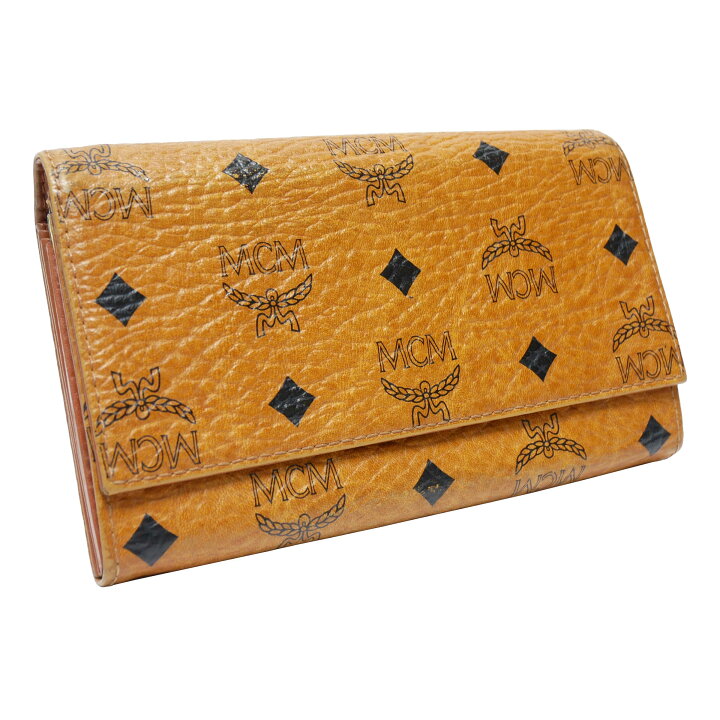 楽天市場】【中古】【良い】 MCM エムシーエム 財布 長財布 二つ折り 