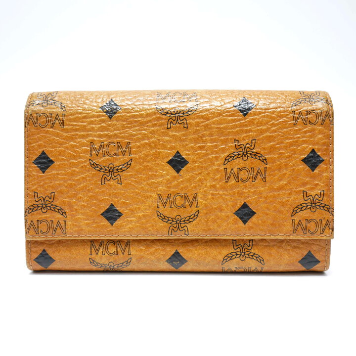 楽天市場】【中古】【良い】 MCM エムシーエム 財布 長財布 二つ折り 