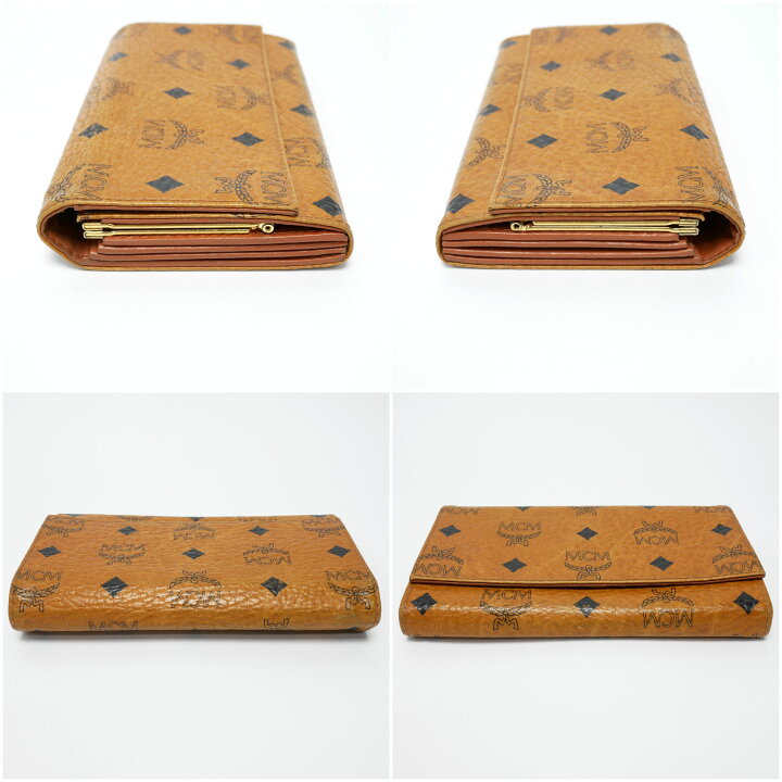 楽天市場】【中古】【良い】 MCM エムシーエム 財布 長財布 二つ折り 