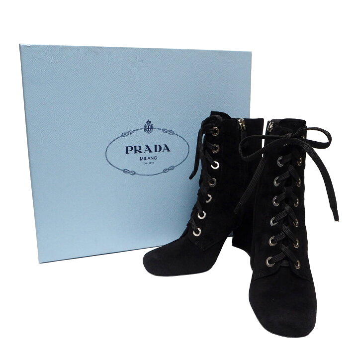 楽天市場】【中古】【非常に良い】 PRADA プラダ 銀座ヨシノヤ ブーツ 