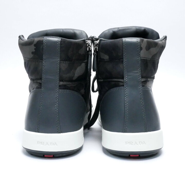 楽天市場】【中古】【非常に良い】 PRADA プラダ ハイカットスニーカー  