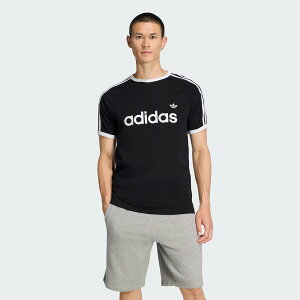 (�A�f�B�_�X�I���W�i���X) adidas Originals �X���[�X�g���C�v�X �X���� �����K�[ T�V���c �����Y VM806 KF0417 MEN'S THREE STRIPES SLIM RINGER T-SHIRT BLACK