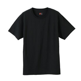 ヘインズ 大きいサイズ 2枚組 ビジカジ魂 クルーネックTシャツ HM1EN701K 090 2P CREW NECK T‐SHIRT BLACK