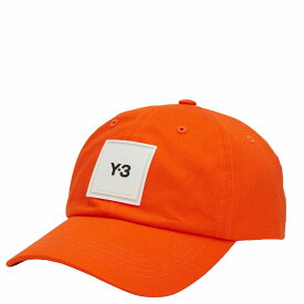 Y-3 ワイスリー スクエアレーベルキャップ 帽子 ロゴキャップ ベースボールキャップ ストリート メンズ レディース ユニセックス SQUARE LABEL CAP HM8362 ORANGE