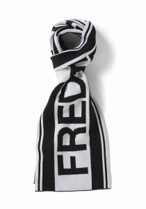 tbhy[ XJ[t }t[ C4107 843 FRED PERRY SCARF BLACK × SNOW WHITE