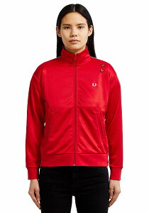 tbhy[ gbNWPbg W[W GC~[ CnEX SJ5122 C51 WOMEN AMY WINEHOUSE EMBROIDERED 50'S TRACK JACKET LIPSTICK RED