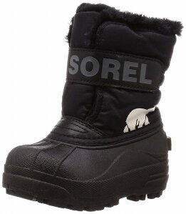 �\���� SOREL �`���h�����X�m�[�R�}���_�[ NC1960-010 CHILDRENS SNOW COMMANDER BLACK CHARCOAL