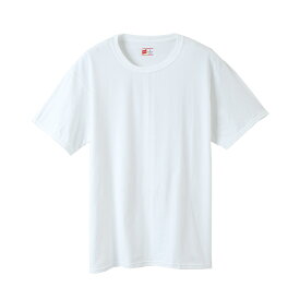 ヘインズ 大きいサイズ 2枚組 ビジカジ魂 クルーネックTシャツ HM1EN701K 010 2P CREW NECK T‐SHIRT WHITE