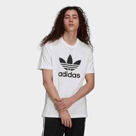 アディダスオリジナルス adidas Originals 大きいサイズまで アディカラー クラシックス トレフォイル Tシャツ H06644 ADICOLOR CLASSICS TREFOIL T-SHIRT WHITE × BLACK