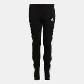 アディダスオリジナルス adidas Originals キッズ ガールズ 子供用 通学 アディカラー 通学 タイツ レギンス KIDS ADICOLOR TIGHTS HD2025 BLACK × WHITE