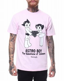 ダイヤモンドサプライ Diamond SUPPLY CO. × ASTRO BOY 鉄腕アトムプリントTシャツ 半袖Tシャツ ストリート メンズ C18DMPA064S ASTRO BOY ASTRO BOY GEMSTONE TEE PINK