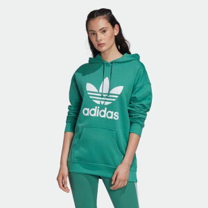 AfB_XIWiX adidas Originals AfBJ[ gtHCp[J[ FM3297 WOMEN ADDICOLOR TREFOIL HOODIE FUTURE HYDRO × WHITE