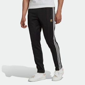 (アディダスオリジナルス) adidas Originals ベッケンバウアー トラックパンツ ジャージ ストリート HK7403 BECKENBAUER TRACK PANTS BLACK × WHITE × GOLD METALLIC