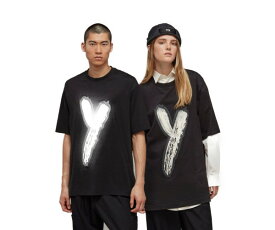 Y－3 ワイスリー グラフィックロゴ半袖Tシャツ ショートスリーブTシャツ ストリートファッション メンズ MENS Y-3 GRAPHIC LOGO SHORT SLEEVE TEE HY1271 BLACK