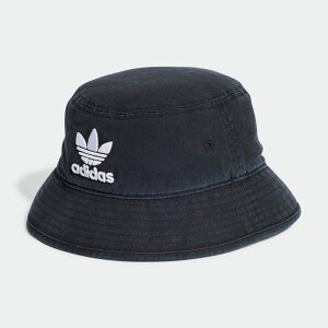 AfB_XIWiX adidas Originals Xq Xg[g AfBJ[ NVbN Xg[EHbV oPbgnbg Y fB[X jZbNX IC0009 ADICOLOR CLASSIC STONEWASH BUCKET HAT BLACK