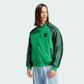 アディダスオリジナルス adidas Originals 大きいサイズ3XL SST ボンバージャケット 防寒 通勤通学 ストリート メンズ MENS SST BOMBER JACKET EA084 HZ0696 GREEN × BLACK