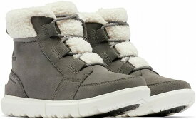 SOREL ソレル エクスプローラーネクスト カーニバル ウォータープルーフ レディース WOMEN EXPLORER NEXT CARNIVAL WP NL5026 052 防水構造 ボア 防寒 スノーブーツ ショートブーツ QUARRY