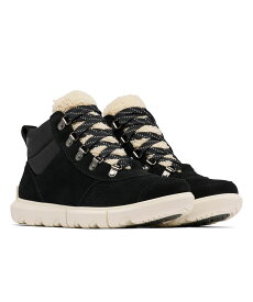 ソレル SOREL レディース エクスプローラー ネクスト ツー ハイカー ウォータープルーフ スノーブーツ レディース WOMEN NLNL5028 010 EXPLORER NEXT TWO HIKER WATERPROOF BLACK × SEA SALT