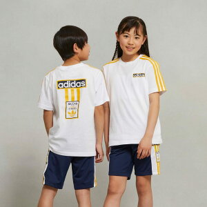 (AfB_XIWiX) adidas Originals AfBuCN V[cTVcZbg qp jp LbY ZbgAbv q㉺Zbg jZbNX KNB04 IN2108 UNISEX KIDS ADIBREAK SHORTS & TEE SET