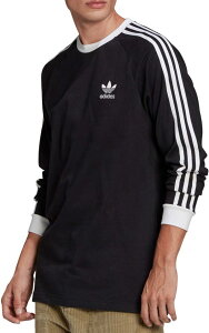 �A�f�B�_�X�I���W�i���X adidas Originals �A�f�B�J���[ �N���V�b�N�X �X���[�X�g���C�v�X ����T�V���c �g�b�v�X �J�W���A���V���c �����Y BVB94 IA4877 MENS ADICOLOR CLASSICS THREE STRIPES LONG SLEEVE T�]SHIRT BL