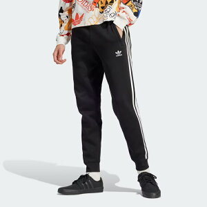 AfB_XIWiX adidas Originals AfBJ[ X[XgCvXpc W[W Xg[g _X Y MENS KMB10 IU2353 ADICOLOR THREE STRIPES PANTS BLACK
