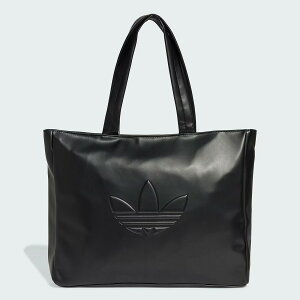 (AfB_XIWiX) adidas Originals |E^ Vbp[obO AEgCgtHC Y fB[X jZbNX KSS11 JC6000 UNISEX POLYURETHANE SHOPPER BAG WITH OUTLINE TREFOIL BLACK