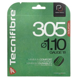 スカッシュ ストリング スカッシュ ガット Tecnifibre(テクニファイバー)スカッシュストリング 305(φ1.10)(φ1.20)グリーン【ポスト投函選択は送料無料】