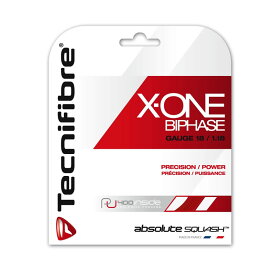 スカッシュ ストリング　スカッシュ ガット Tecnifibre(テクニファイバー）スカッシュストリング X-One Biphase(φ1.18) 3カラー【ポスト投函（送料無料）】