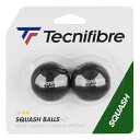 Tecnifibre テクニファイバー スカッシュボール SQUASH BALL DOUBLE YELLOW DOT BY2