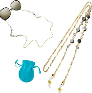 Bluestarz13923 �V�F���p�[�� �ዾ�`�F�[�� �X�g���b�v �z���_�[ �ዾ�l�b�N���X �}�X�N ���f�B�[�X �ۑ��ܕt�� �S�[���h (�S�[���h, 70cm)