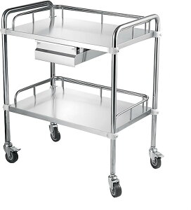 ��×p���S�� ��×p�J�[�g �L���X�^�[�t�� 2�i 40x60cm �ω׏d80kg ��f�� �X�e�����X �����o���t�� �u���[�L�\ ���u�J�[�g ���p���S�� (�V���o�[, ��60x���s��40cm)