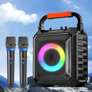 �X�s�[�J�[�Z�b�g �J���I�P�Z�b�g �ƒ�p �g���� ���C�����X�}�C�N 2�{ Bluetooth 5.1 ���^ PA�Z�b�g �J���I�P�}�V�� �|�[�^�u���X�s�[�J�[ SD�J�[�h USB AUX Android (�I�����W, 28x18x38cm)