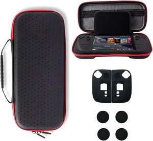 Steam Deck �P�[�X�Z�b�g 3�_�Z�b�g ���[�o�b�O �V���R���J�o�[ �X�e�B�b�N�L���b�v�t�� �ی� �ϏՌ� �h�� �h�� �����^�ѕ֗� (�u���b�N)