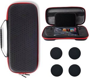 Steam Deck �P�[�X�Z�b�g ���[�o�b�O�{�X�e�B�b�N�J�o�[2�Z�b�g�t�� �ϏՌ� �h���d�l �Q�[���@�ی� �����^�ѕ֗� (�u���b�N)