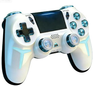 ps4�R���g���[���[ pc �v�V���f�� �Q�[���p�b�h 6���W���C���Z���T�[ ��d�U�� �������{�^�� Bluetoooth ����/�L������ڑ� �x���Ȃ� (�p�[���z���C�g)