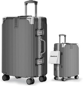 �X�[�c�P�[�X �L�����[�P�[�X �@���������� ABS+PC �ϏՌ� ���y�� �L�����[�o�b�O 360�x��] ��? (e.�K�����^���O���[, M�T�C�Y�i5�`7��/60L�j(65x43x24.5cm))