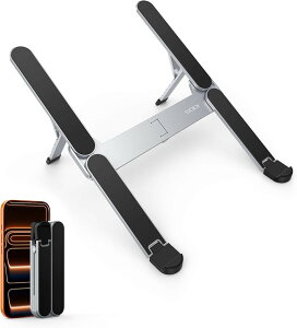 �m�[�g�p�\�R���X�^���h PC�X�^���h �܂肽���ݎ� ���芴 ���y�� �p�x���� ������� laptop stand �p�\�R���� ��� �����^�� �O�o ���� �����[�g���[�N (�V���o�[)