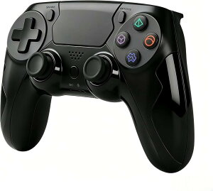 PS4 �R���g���[���[ PC �Q�[���p�b�h e�X�|�[�c��p ���C�����X �Q�[���R���g���[���[ 1000Hz �|�[�����O���[�g ����/�L���ڑ� ����x�� �f���A���U�� 6���W���C�� �^�b�`�p�b�h���� (�u���b�N)