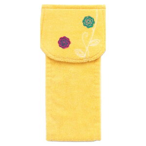 オカ(OKA) エトフ トイレットペーパーホルダーカバー イエロー (かわいい トイレ おしゃれ 可愛い 北欧 ストック収納付き)