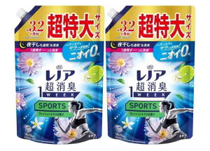 【2袋セット】PG レノア 超消臭 1week SPORTS フレッシュシトラスの香り つめかえ用 超特大サイズ 1280mL 柔軟剤 2袋 まとめ買い