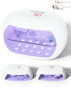 UV���C�g ���W���p �d�����C�g 36W�E30LEDs ���C�� �W�F���l�C�� �l�C�����C�g �N���t�g �^�C�}�[�ݒ�\ USB Type-C �P�[�u��90�E180�E300�E600�b (�z���C�g, 30 LEDs)