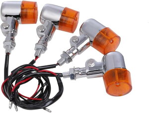 �ی^ ���[���s�A�� �E�C���J�[ 4�Z�b�g 35mm �A���~ �X�e�[ �t SRX400 TW225 XJ400 XJR400 SR400 �[�t�@�[400 ZRX400 Z400FX GPZ400F �o���I�X �� �ėp�i (���b�Lx�A���o�[)