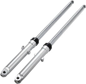 互換品ホンダ ハンターカブ CUB CT90 / CT110 CG125 27インチ フロントフォーク オイルショック アブソーバー インナーチューブ 27mm サスペンション/サス 高寿命 社外 カスタム 左右セット (シルバー)