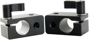 �݊��i15mm���b�h�N�����v 2���� ���[���R�l�N�^�[�A�_�v�^�[ 1/4�l�W���t�� 15mm���b�h�T�|�[�g �y�� ���i�b�g�t�� �g�p�֗� DSLR ���� Rigs DSLR���O -137 (15mm���b�h�N�����v�\137)