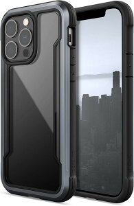 X-Doria iPhone 13 Pro 6.1�C���` 2021 �Ή� �P�[�X DEFENSE SHIELD �V���[�Y �ČRMIL�K�i�擾 MIL-STD-810G �ϏՌ� �X���� (�u���b�N, iPhone 13 Pro�C)